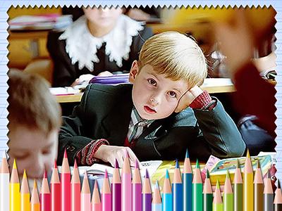 Фоторамка Коробка с карандашами, классные рамки для школьников онлайн